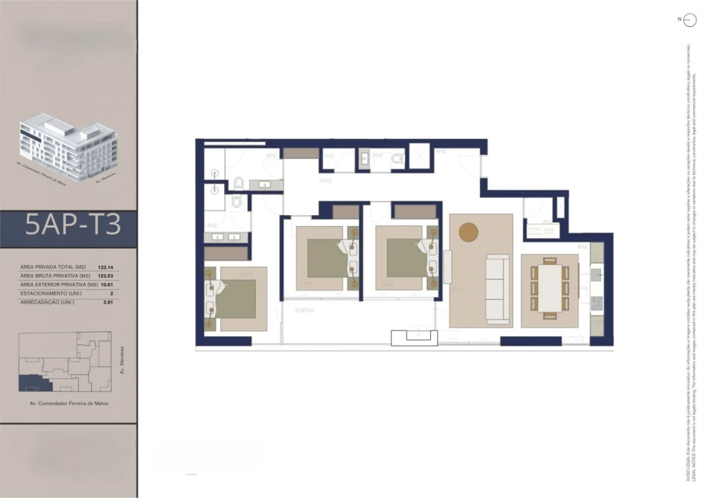 Apartamento T3 para Venda em Matosinhos e Leça da Palmeira Foto 15