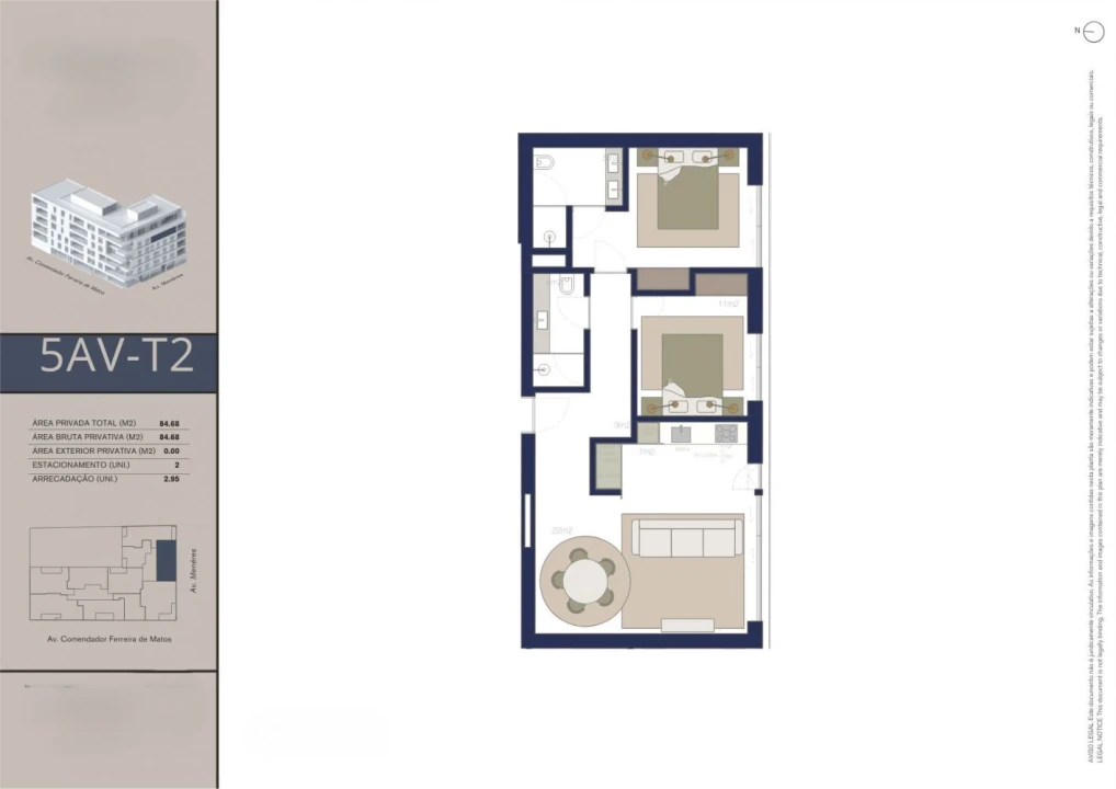 Apartamento T2 para Venda em Matosinhos e Leça da Palmeira Foto 15