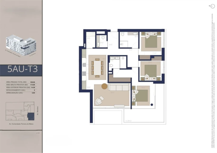 Apartamento T3 para Venda em Matosinhos e Leça da Palmeira Foto 15