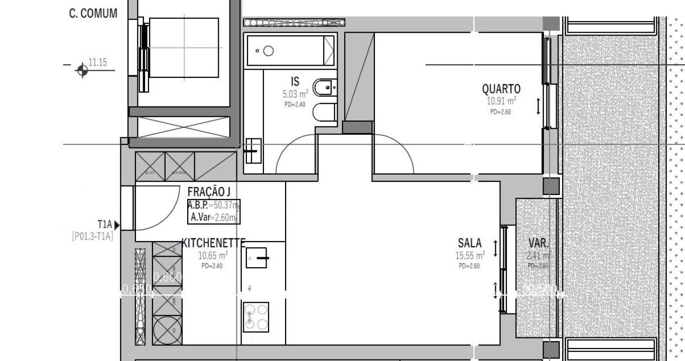 Apartamento T1 para Venda em Glória e Vera Cruz Foto 16