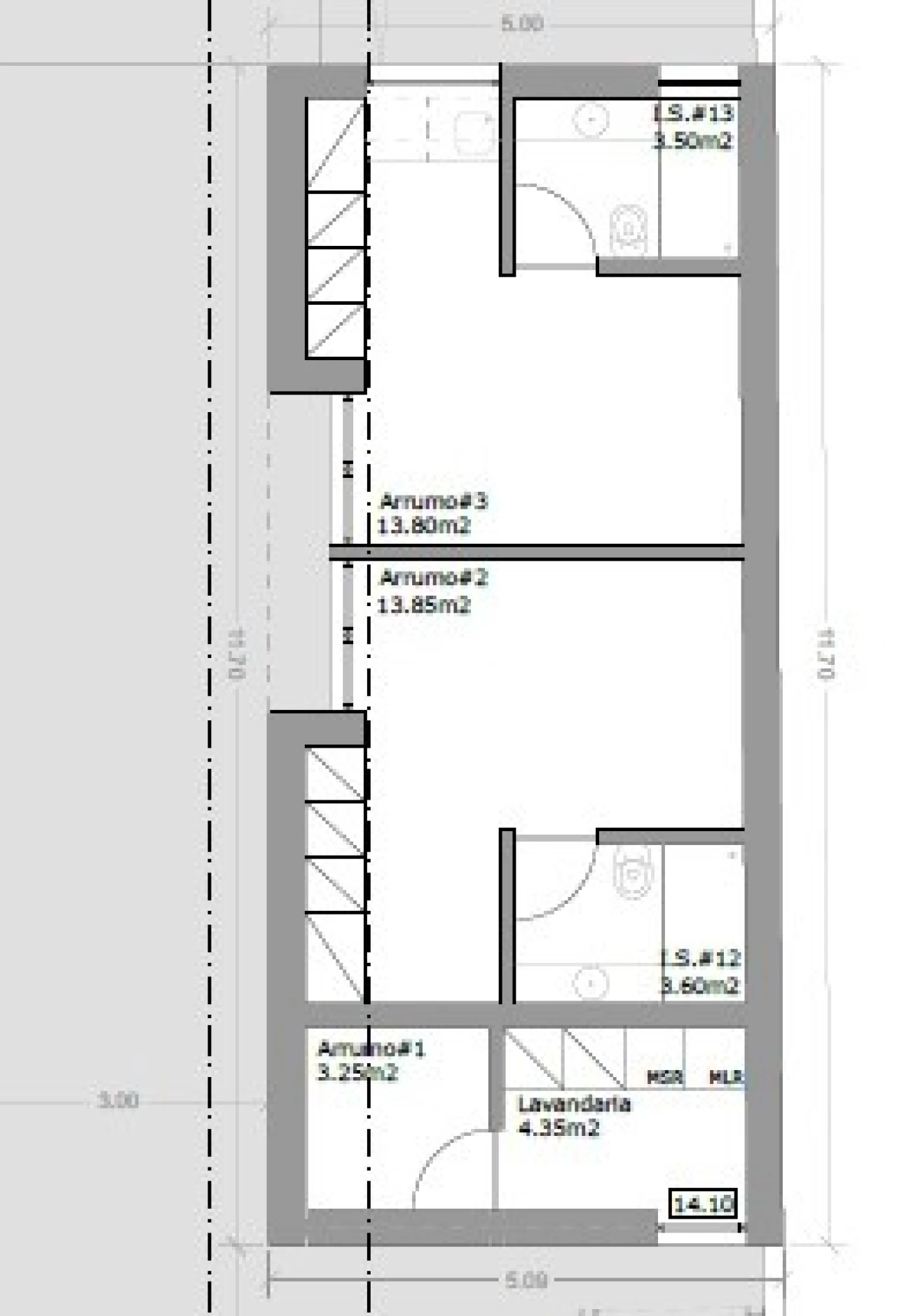 Moradia T11 para Venda em Aradas Planta 6