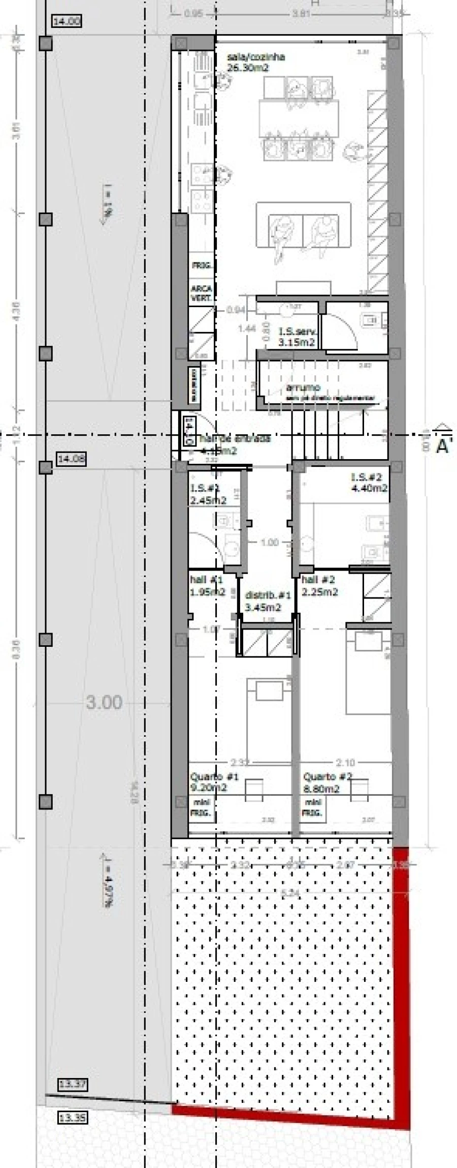 Moradia T11 para Venda em Aradas Planta 3