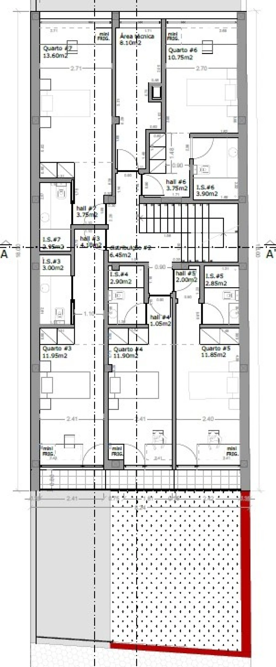 Moradia T11 para Venda em Aradas Planta 4