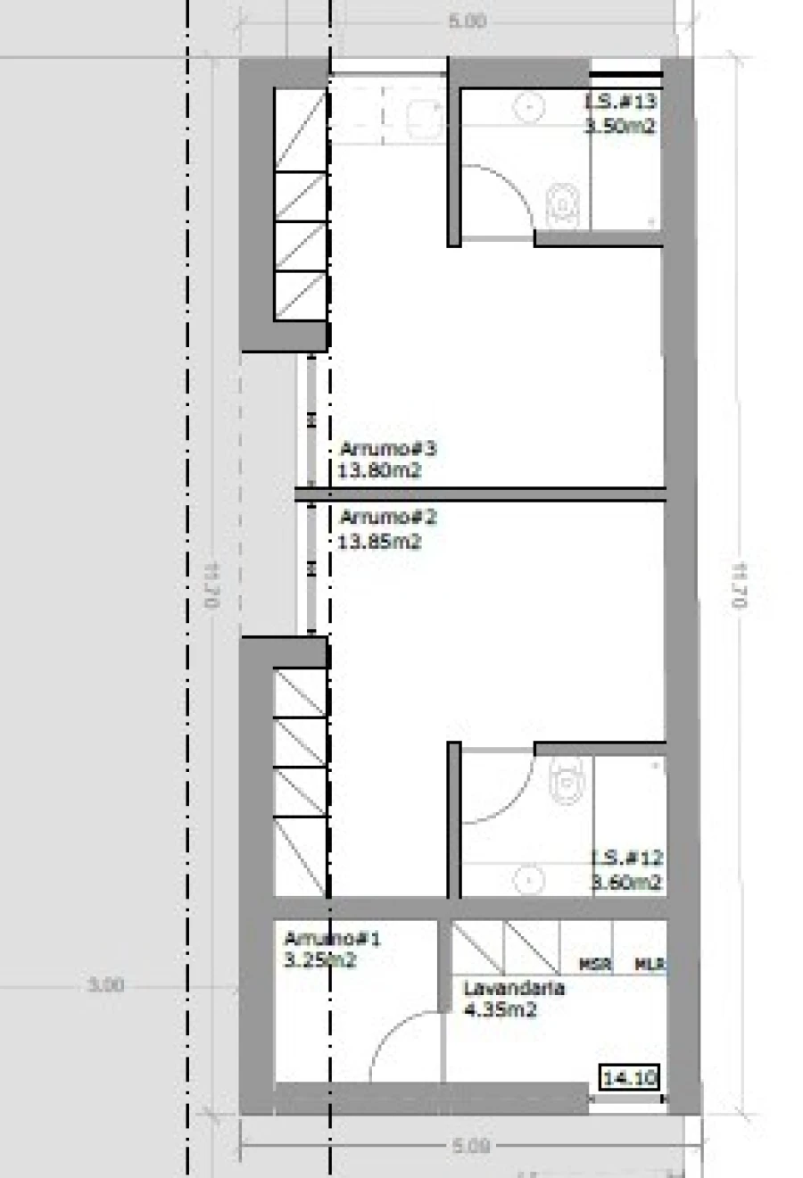 Moradia T11 para Venda em Aradas Planta 6