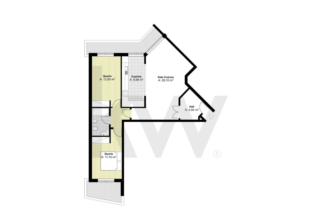 Apartamento T2 para Arrendamento em Ramada e Caneças Foto 28