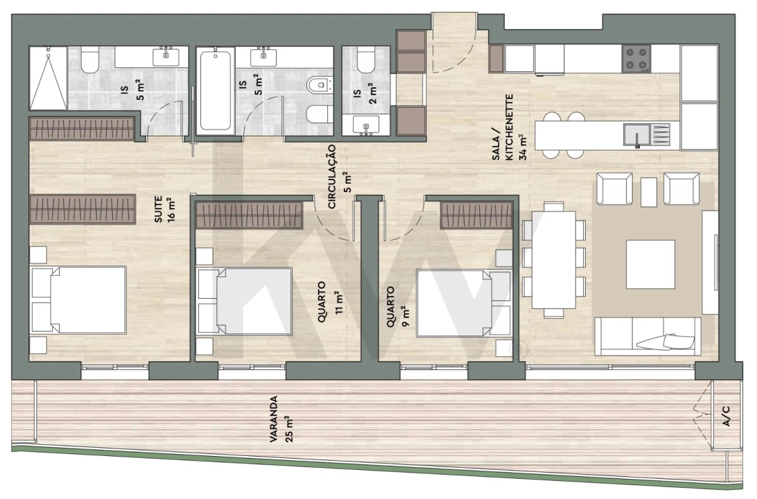 Apartamento T3 para Arrendamento em Algés, Linda-A-Velha e Cruz Quebrada-Dafundo Foto 40