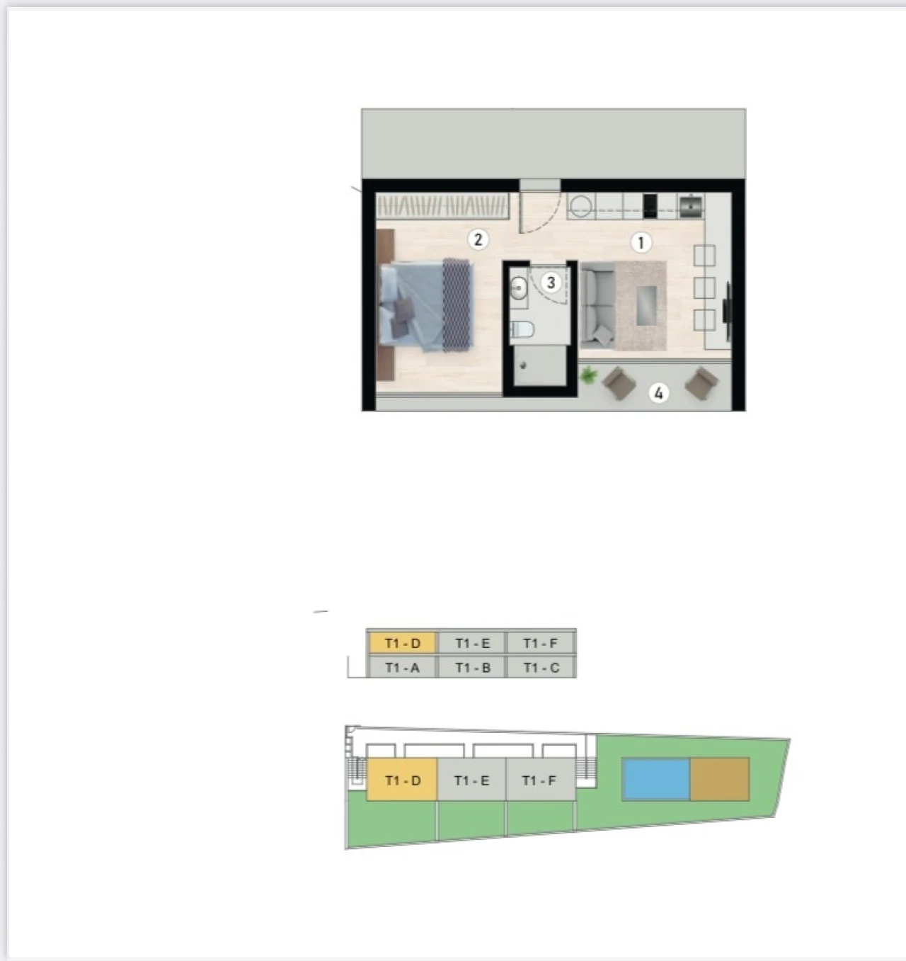 Apartamento T1 para Venda em Caniço Foto 2