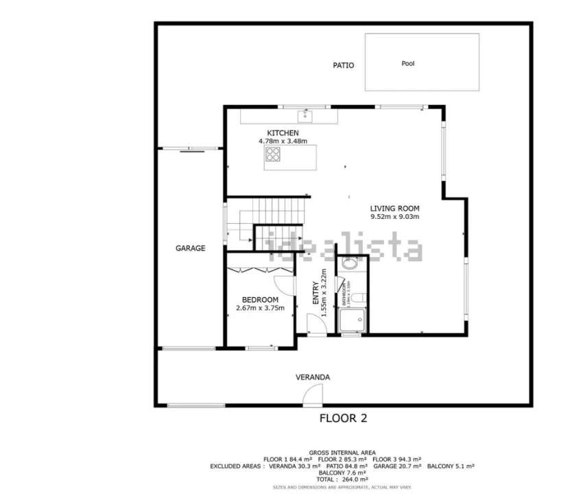 Moradia T4 para Venda em Alcabideche Planta 2