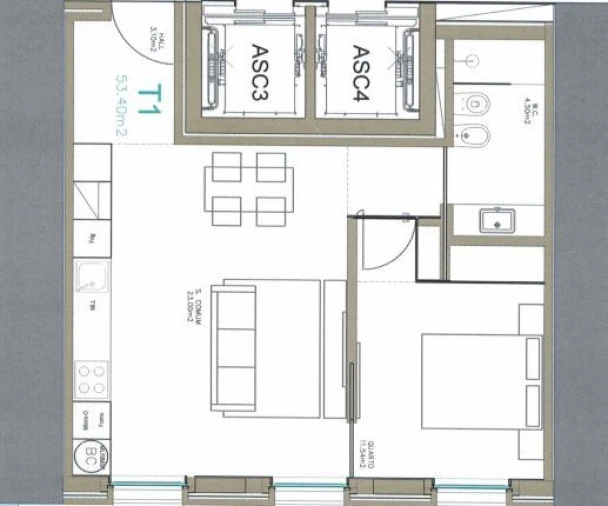 Apartamento T1 para Venda em Cedofeita, Santo Ildefonso, Sé, Miragaia, São Nicolau e Vitória Foto 8