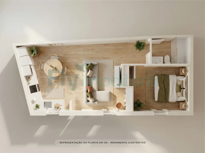 Apartamento T1 para Venda em Caldas de Vizela (São Miguel e São João) Foto 3