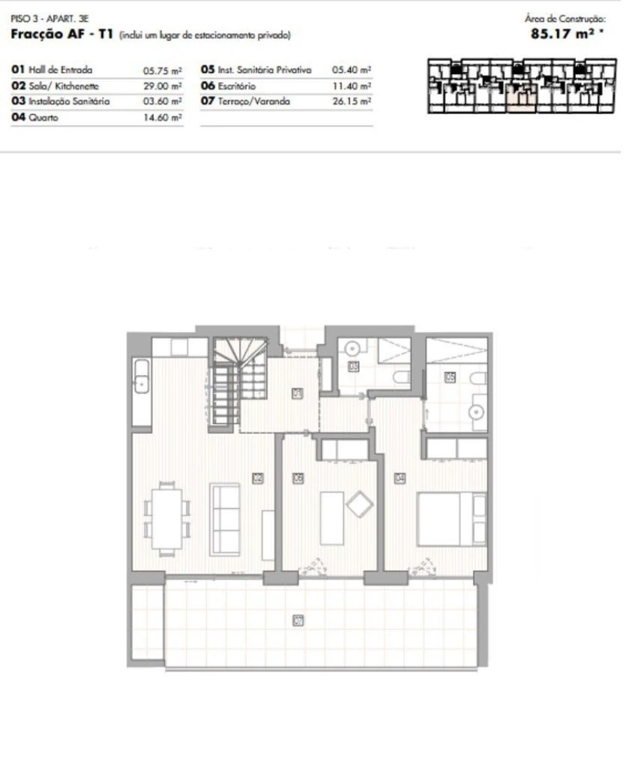 Apartamento T2 para Venda em Lagos (São Sebastião e Santa Maria) Foto 12