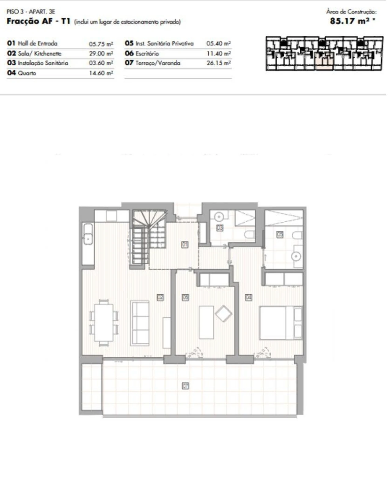 Apartamento T2 para Venda em Lagos (São Sebastião e Santa Maria) Foto 12