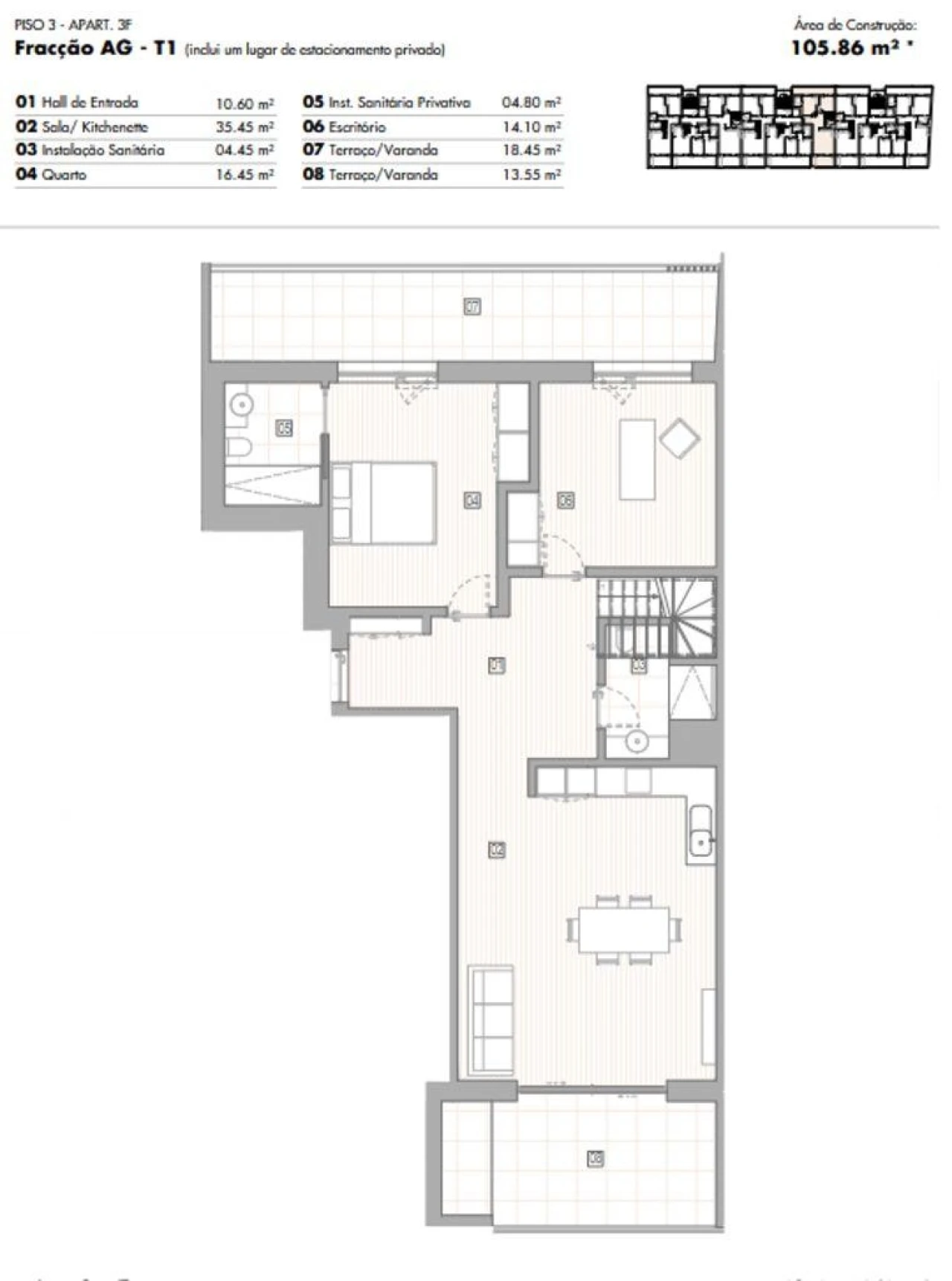 Apartamento T2 para Venda em Lagos (São Sebastião e Santa Maria) Foto 12