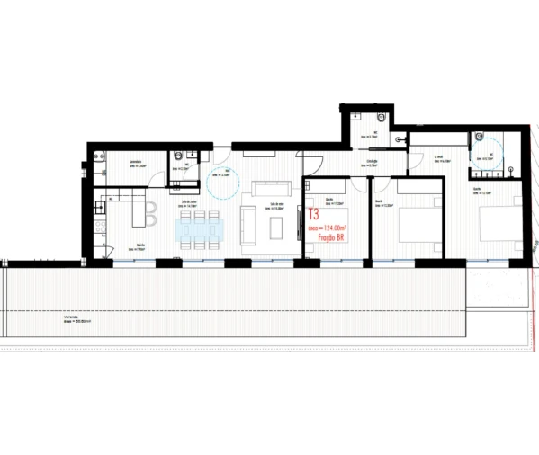 Apartamento T3 para Venda em Freamunde Planta 1