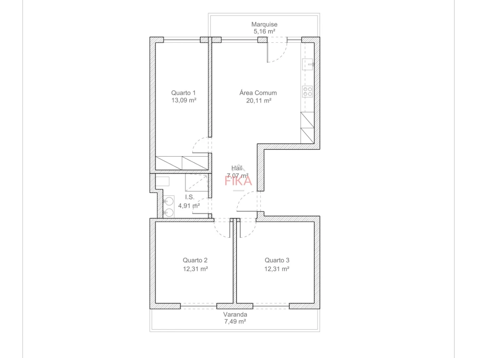 Apartamento T3 para Venda em Seixal Foto 34