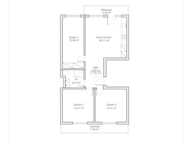 Apartamento T3 para Venda em Seixal Foto 34