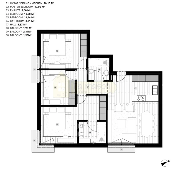 Apartamento T3 para Venda em Almancil Foto 17