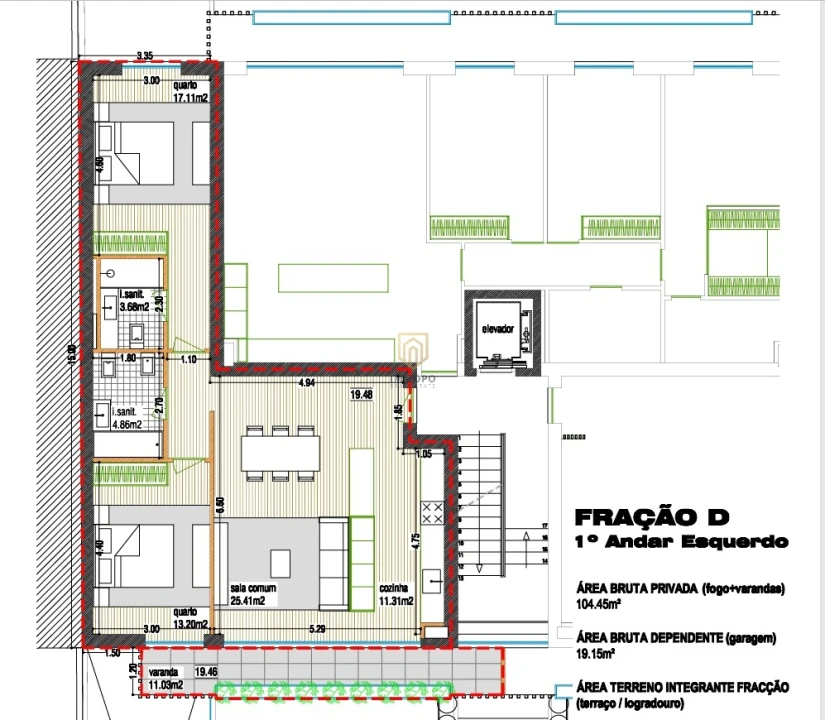 Apartamento T2 para Venda em Perafita, Lavra e Santa Cruz do Bispo Foto 9