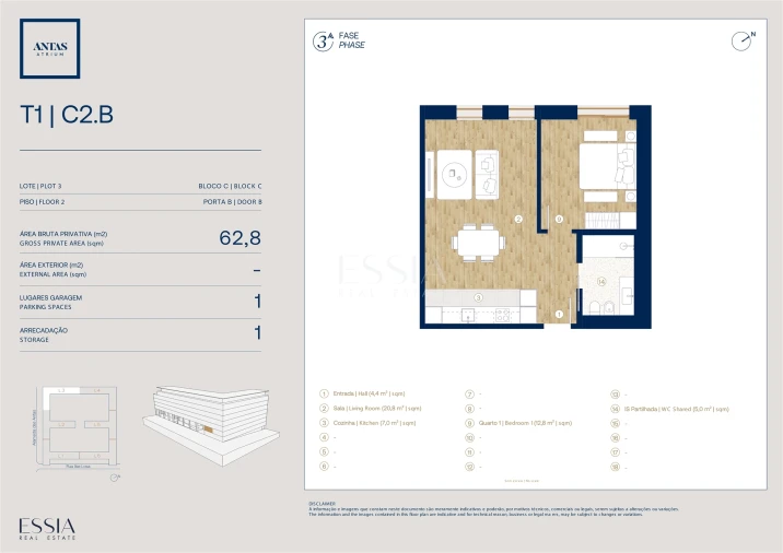 Apartamento T1 para Venda em Campanhã Planta 1