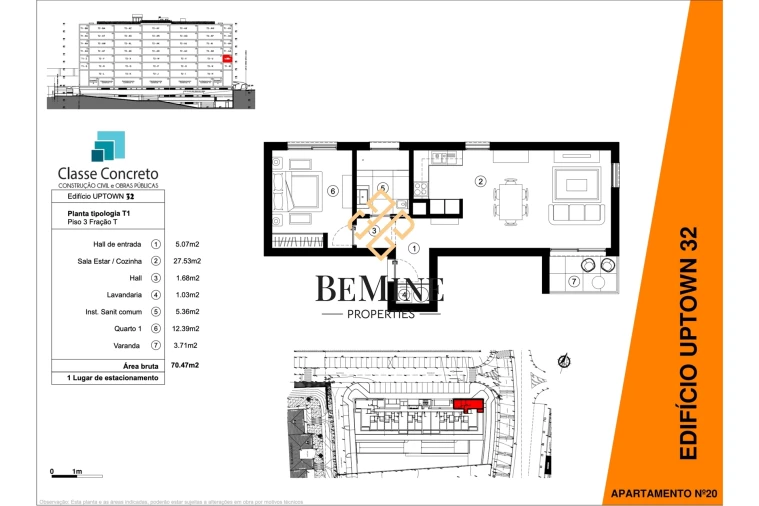 Apartamento T1 para Venda em São Martinho Foto 28