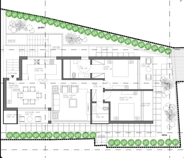 Apartamento T2 para Venda em Funchal (Santa Maria Maior) Planta 1