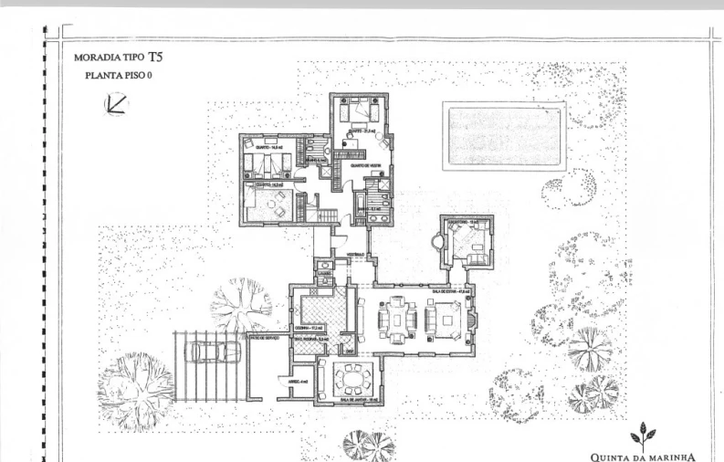 Moradia T6 para Arrendamento em Cascais e Estoril Planta 1