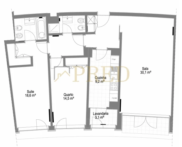 Apartamento T2 para Venda em Santa Marinha e São Pedro da Afurada Foto 19
