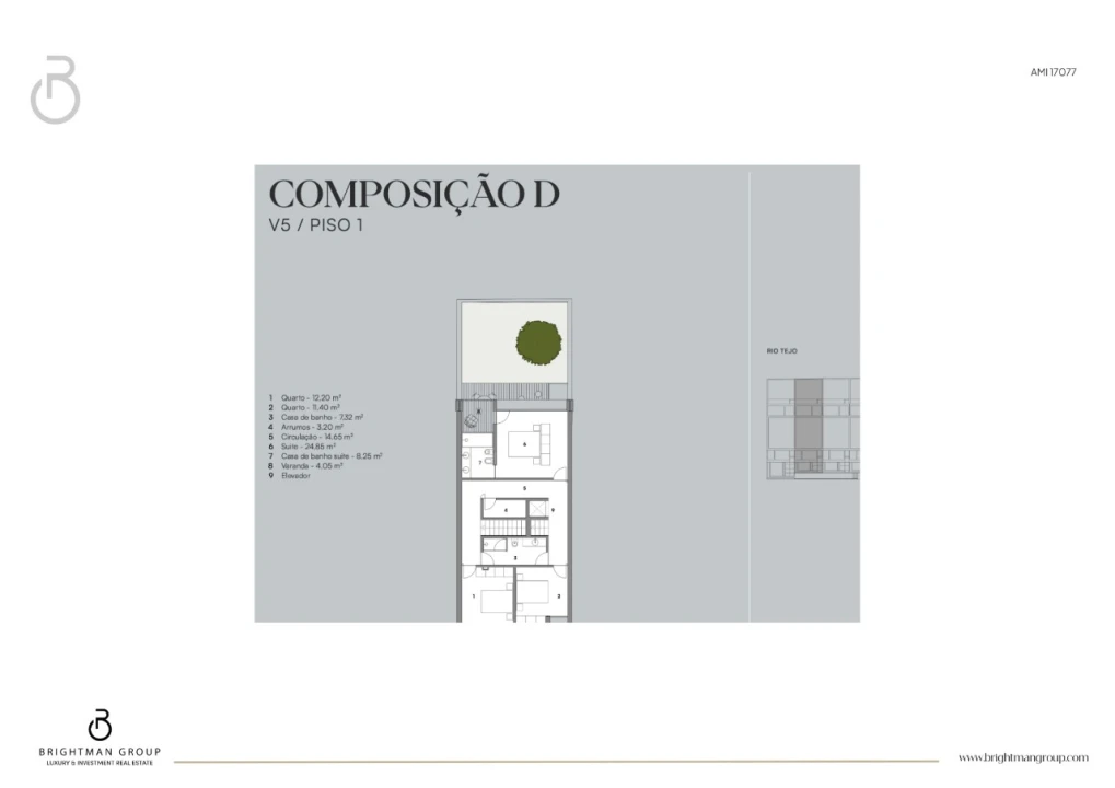Moradia T4 para Venda em Alcantara Planta 3