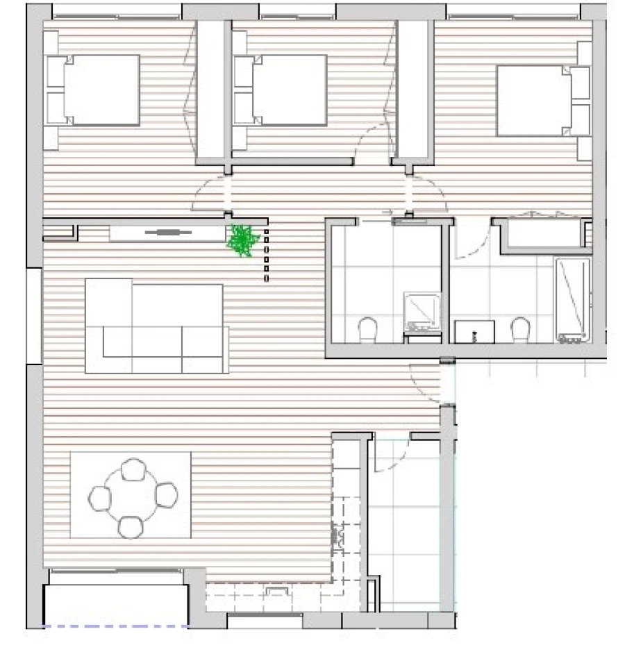 Apartamento T3 para Venda em Constancia Planta 1