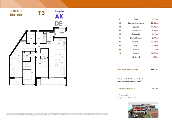 Apartamento T3 para Venda em Estreito de Camara de Lobos Foto 17