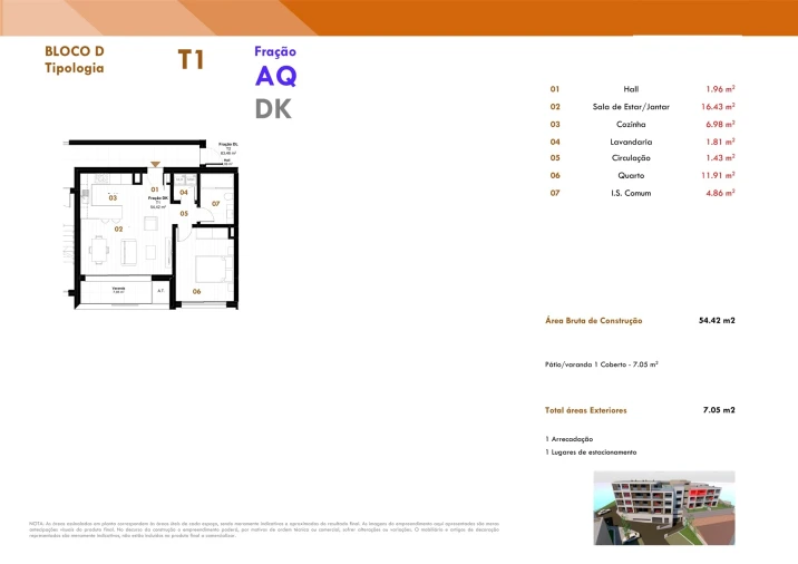 Apartamento T1 para Venda em Estreito de Camara de Lobos Foto 14