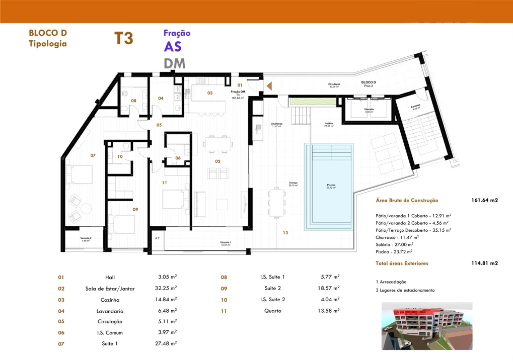 Apartamento T3 para Venda em Estreito de Camara de Lobos Foto 27