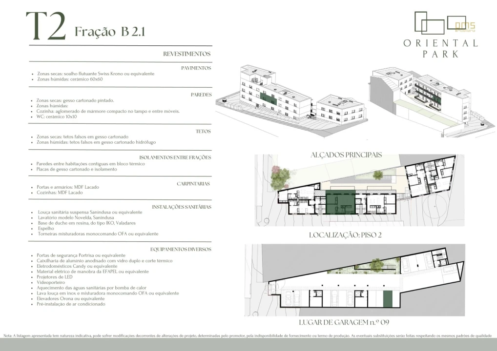 Apartamento T2 para Venda em Campanhã Planta 2