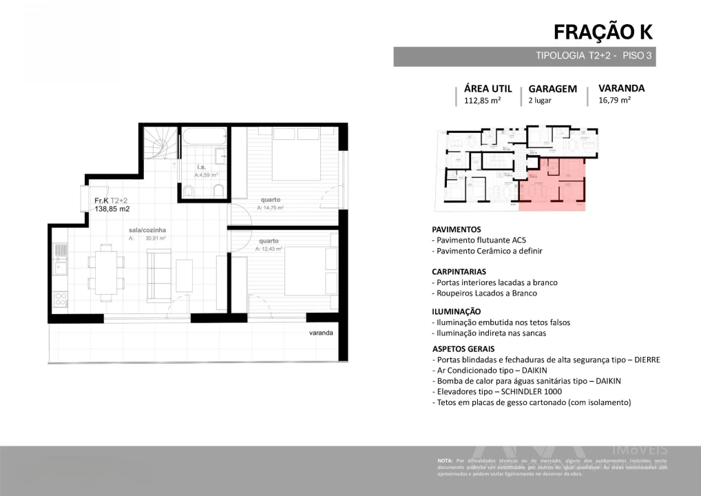 Apartamento T4 para Venda em Viseu Foto 13