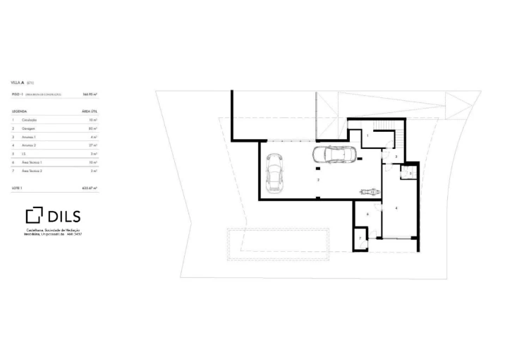 Moradia T5 para Venda em Cascais e Estoril Planta 1