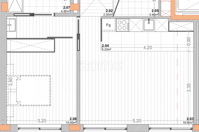 Apartamento T1 para Venda em Vilar de Andorinho Foto 17