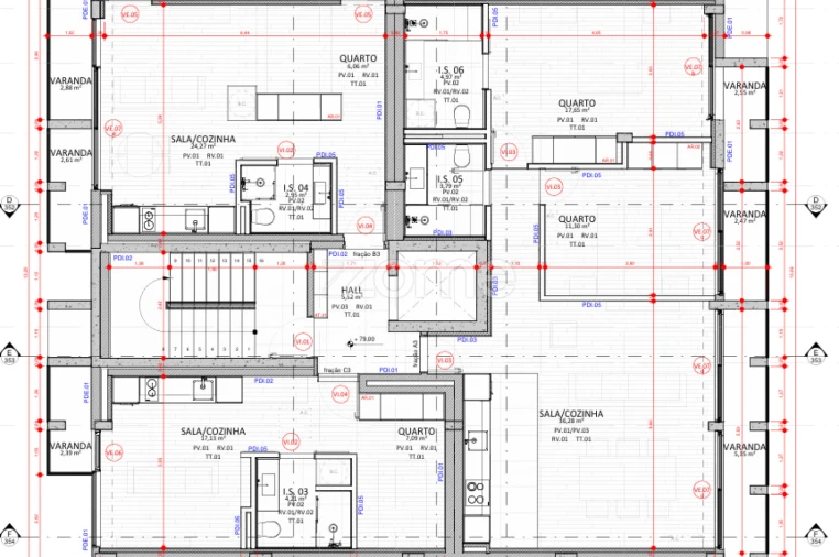Apartamento T1 para Venda em Aldoar, Foz do Douro e Nevogilde Planta 1