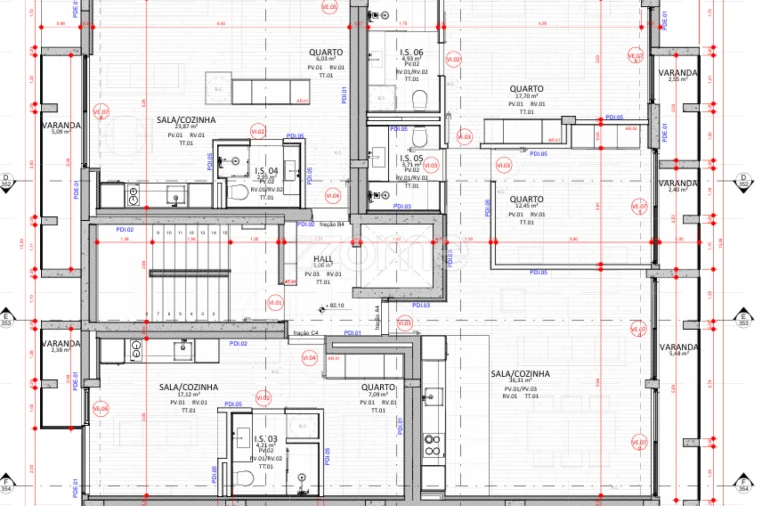Apartamento T2 para Venda em Aldoar, Foz do Douro e Nevogilde Planta 1