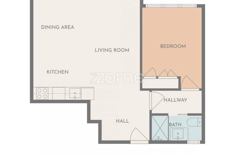 Apartamento T1 para Venda em Matosinhos e Leça da Palmeira Planta 1