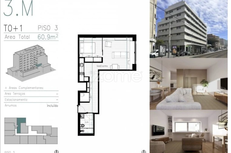 Apartamento T1 para Venda em Matosinhos e Leça da Palmeira Foto 5