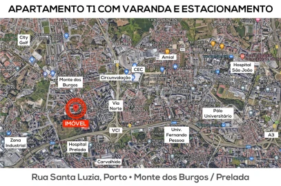 Apartamento T1 para Arrendamento em Ramalde