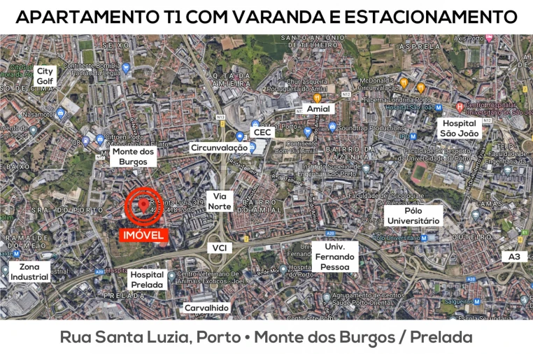 Apartamento T1 para Arrendamento em Ramalde Foto 27