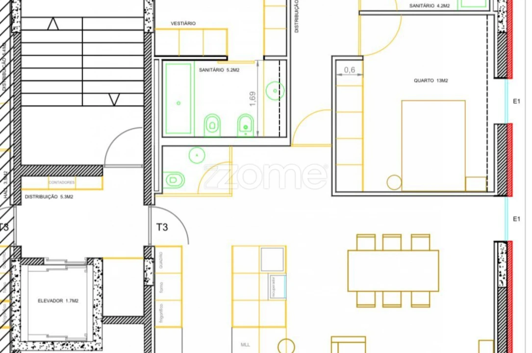 Apartamento T3 para Venda em Nogueira, Fraião e Lamaçães Foto 39