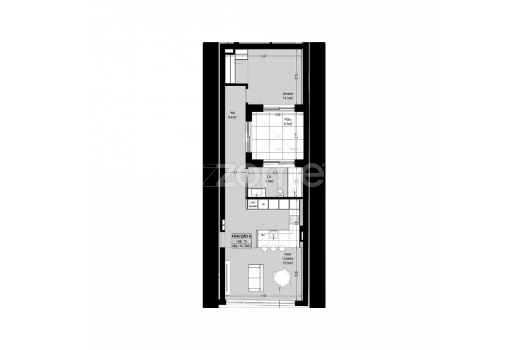 Apartamento T1 para Arrendamento em Campanhã Foto 20