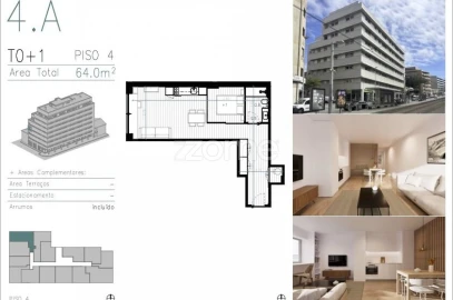 Apartamento T1 para Venda em Matosinhos e Leça da Palmeira