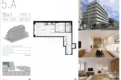 Apartamento T1 para Venda em Matosinhos e Leça da Palmeira
