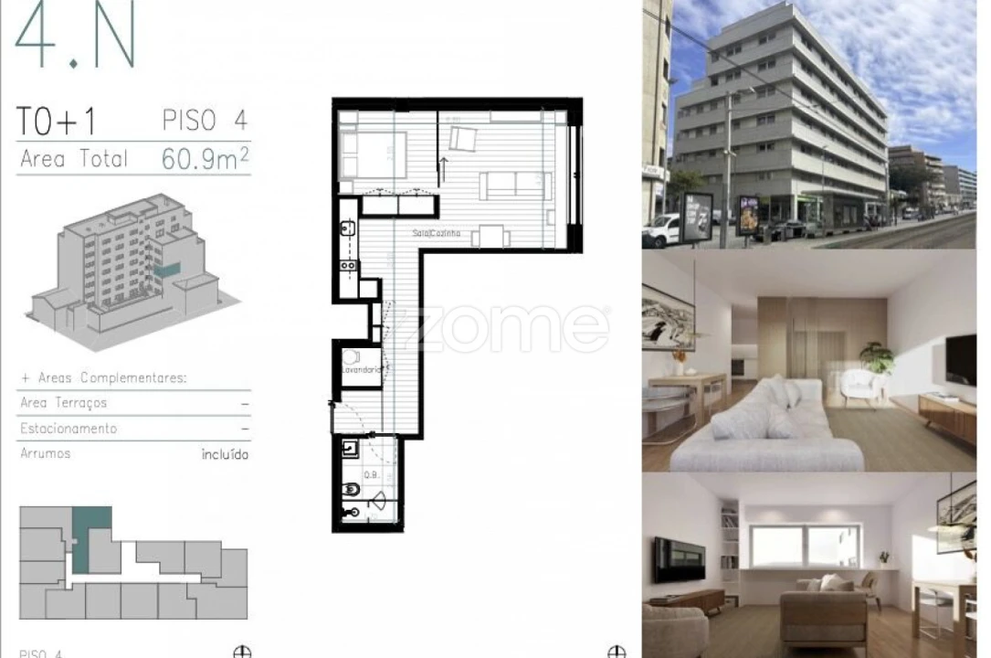 Apartamento T1 para Venda em Matosinhos e Leça da Palmeira Foto 3