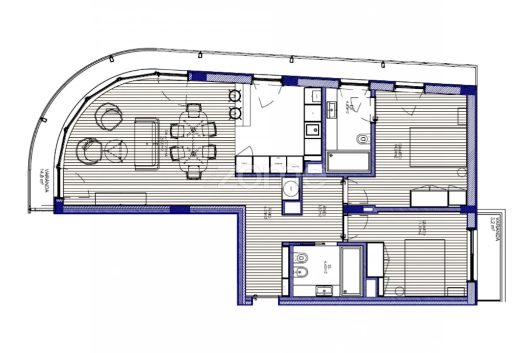 Apartamento T2 para Arrendamento em Cedofeita, Santo Ildefonso, Sé, Miragaia, São Nicolau e Vitória Foto 15