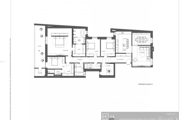Apartamento T7 para Venda em Avenidas Novas Planta 3