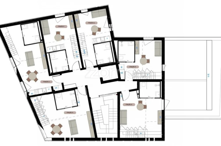Apartamento T1 para Venda em Marrazes e Barosa Planta 1